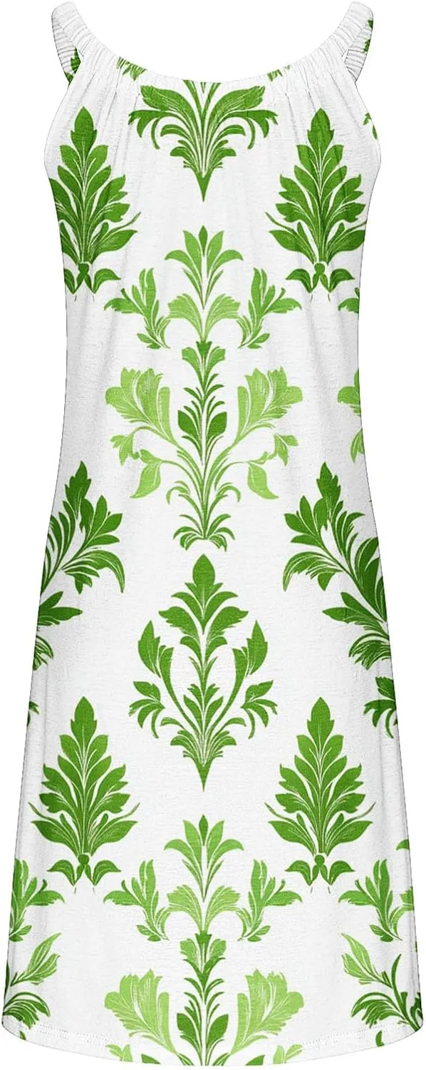 Women Loose Mini Dress Summer Sexy Casual Beach Dresses 2025 Trendy Tropical Print Floral Sundress Resort Wear