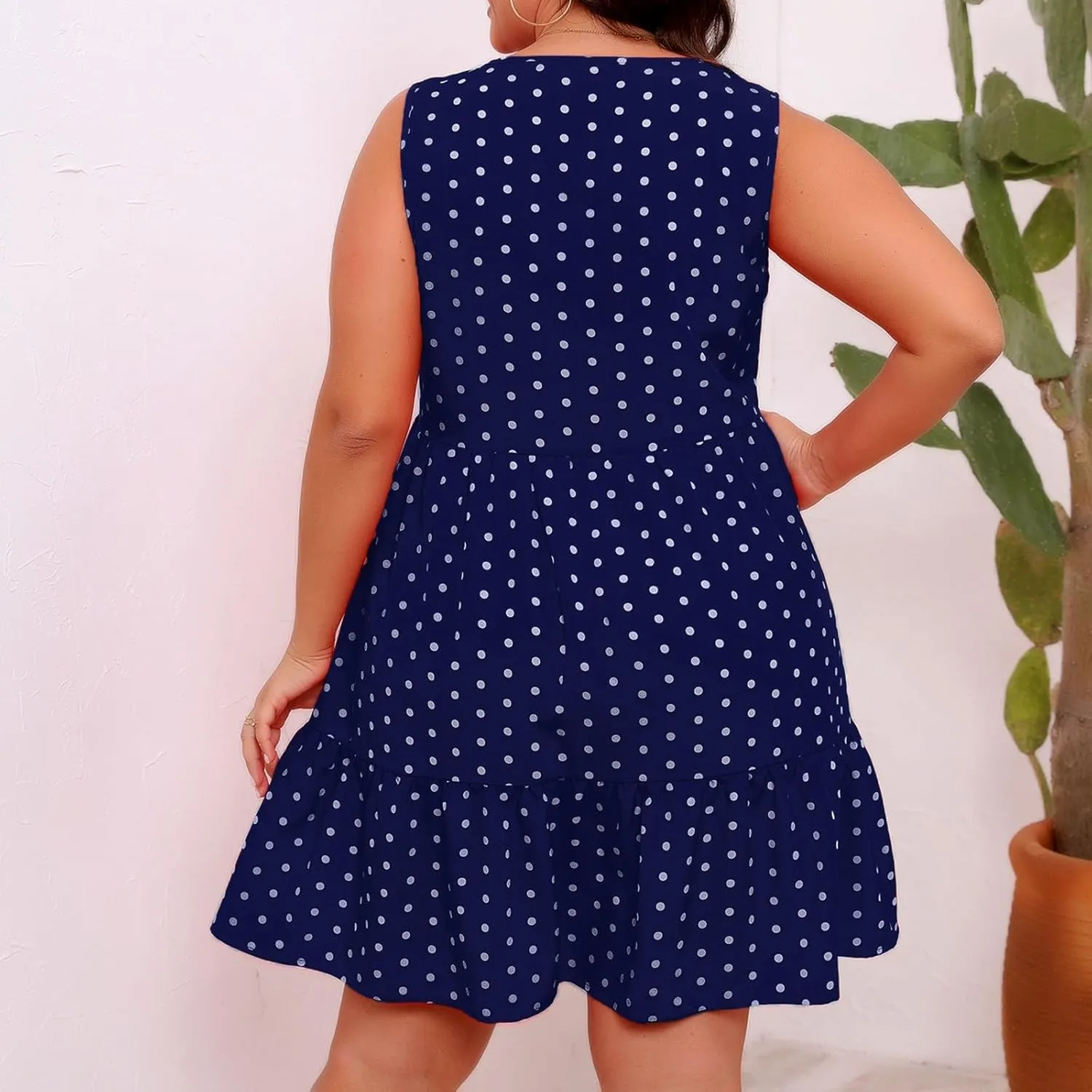 Women Summer Casual Dresses 2025 Plus Size Crew Neck Dress Sleeveless Beach Sundresses Flowy Tiered Tank T Shirt Dress