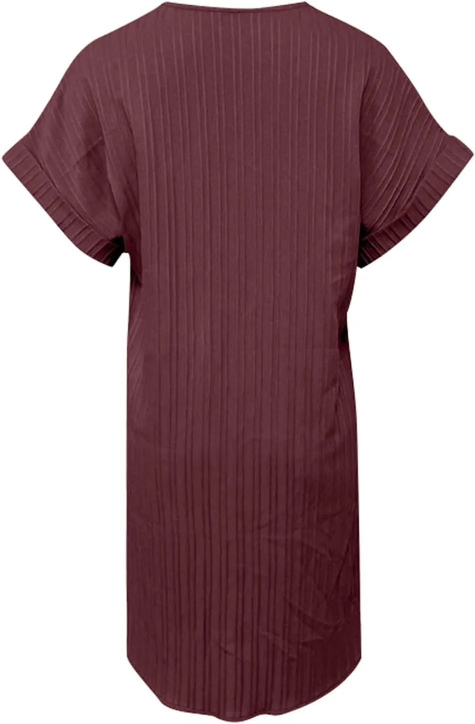Women Summer Dresses 2024 Button V Neck Cap Sleeve Beach Sundress Casual Swing A Line Short Mini Dress