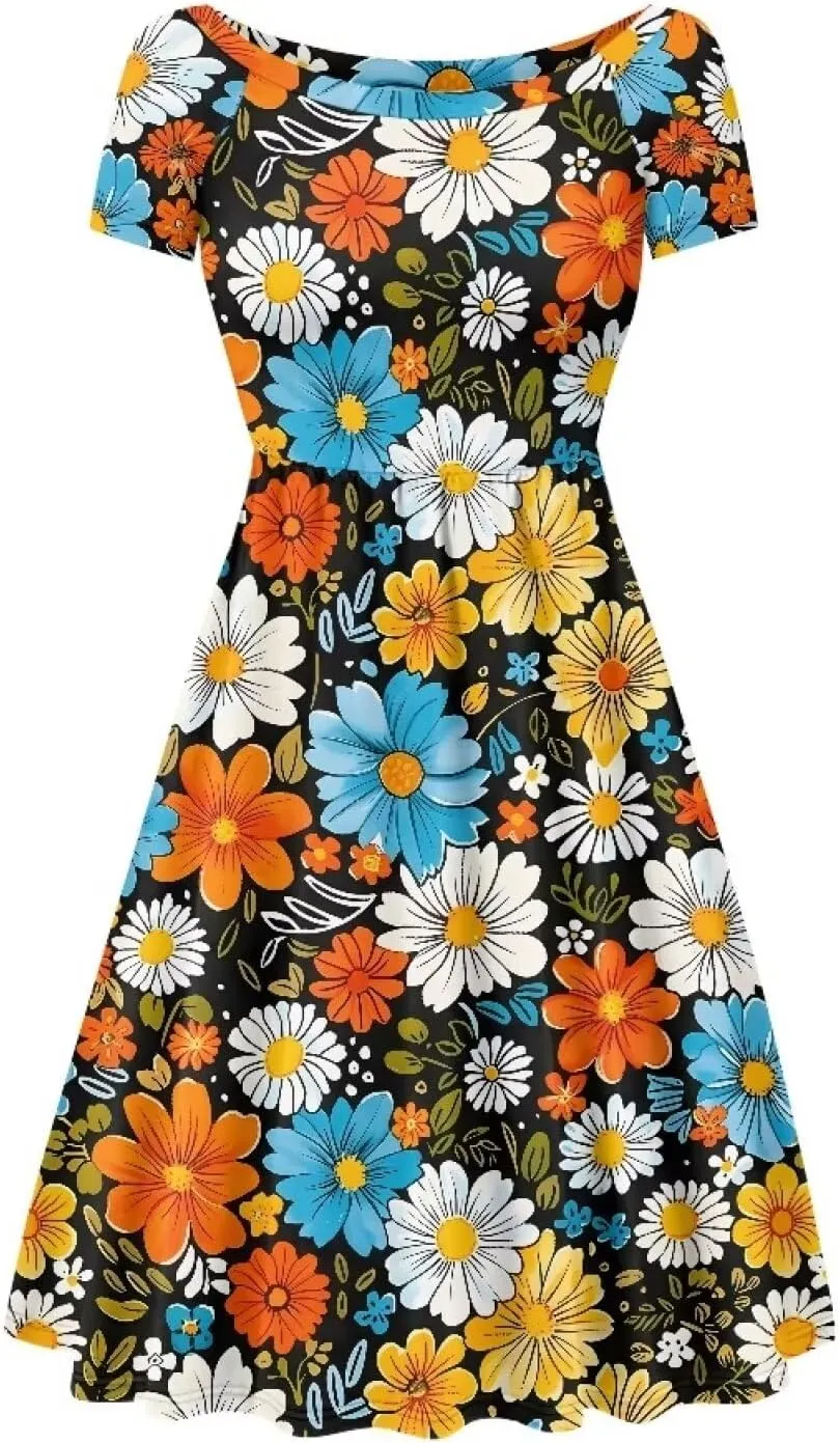 Women Summer Dresses Beach Wedding Guest Dresses for Women XS-4XL