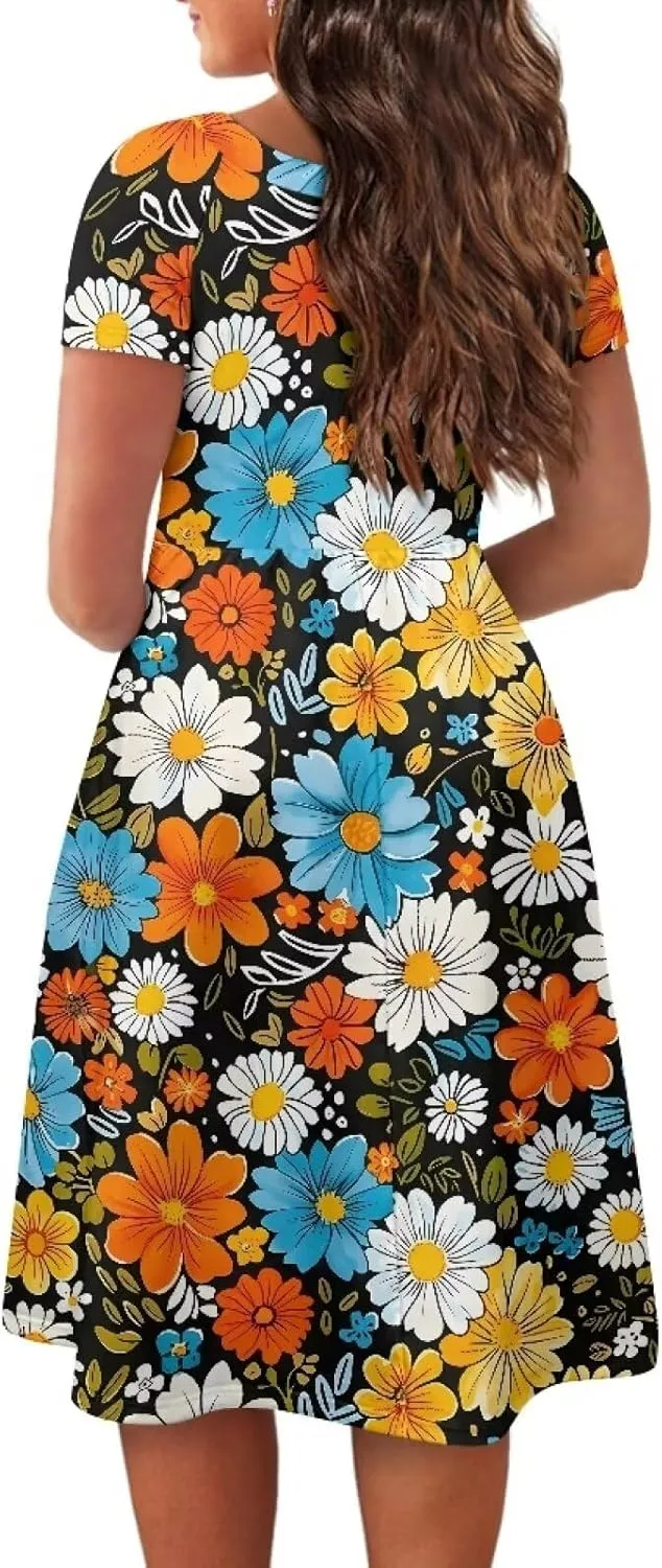 Women Summer Dresses Beach Wedding Guest Dresses for Women XS-4XL