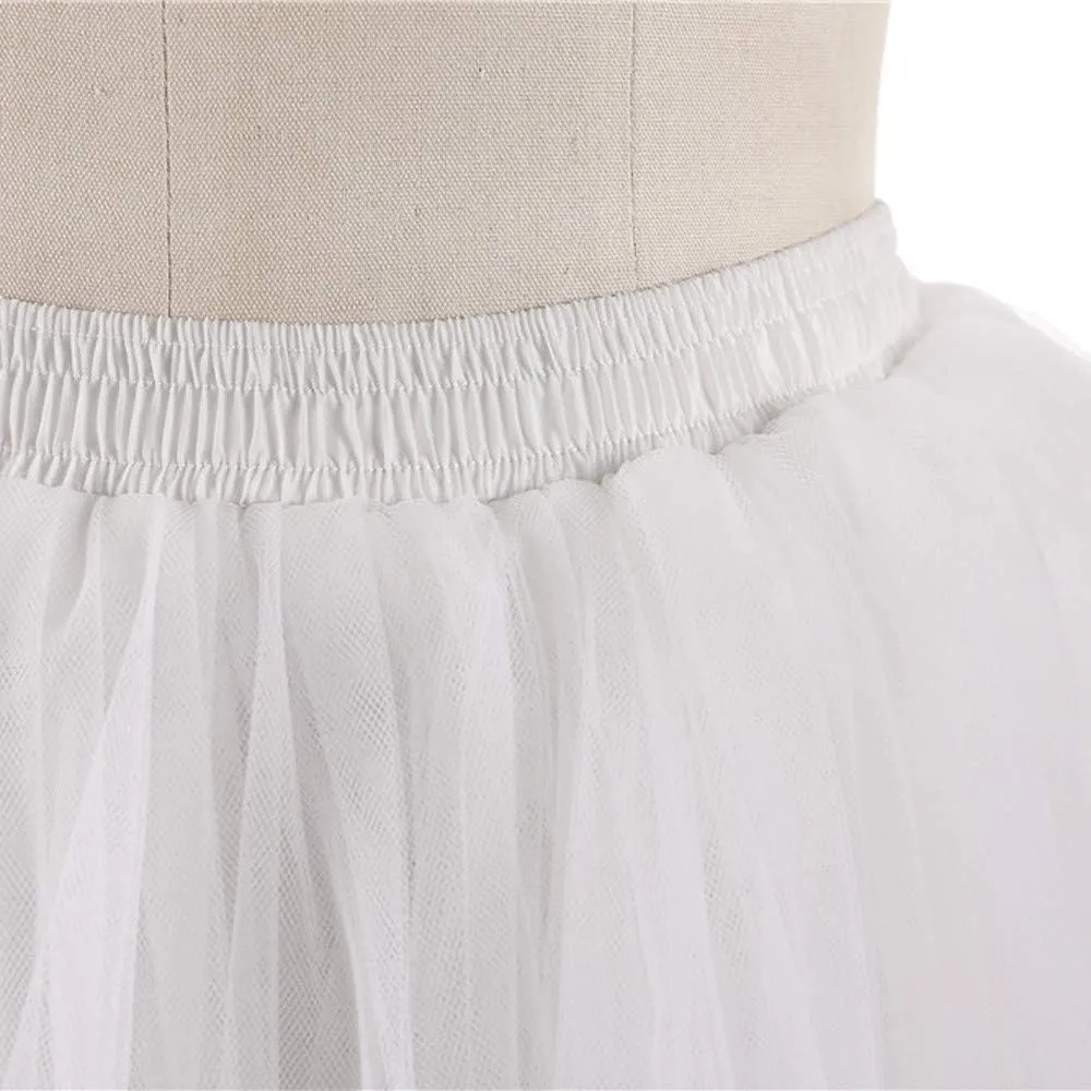 Women's A-Line High Waisted Midi Skirt Skirts for Women Pleated Princess Mesh Women Skirt Dancing Skirt Circle