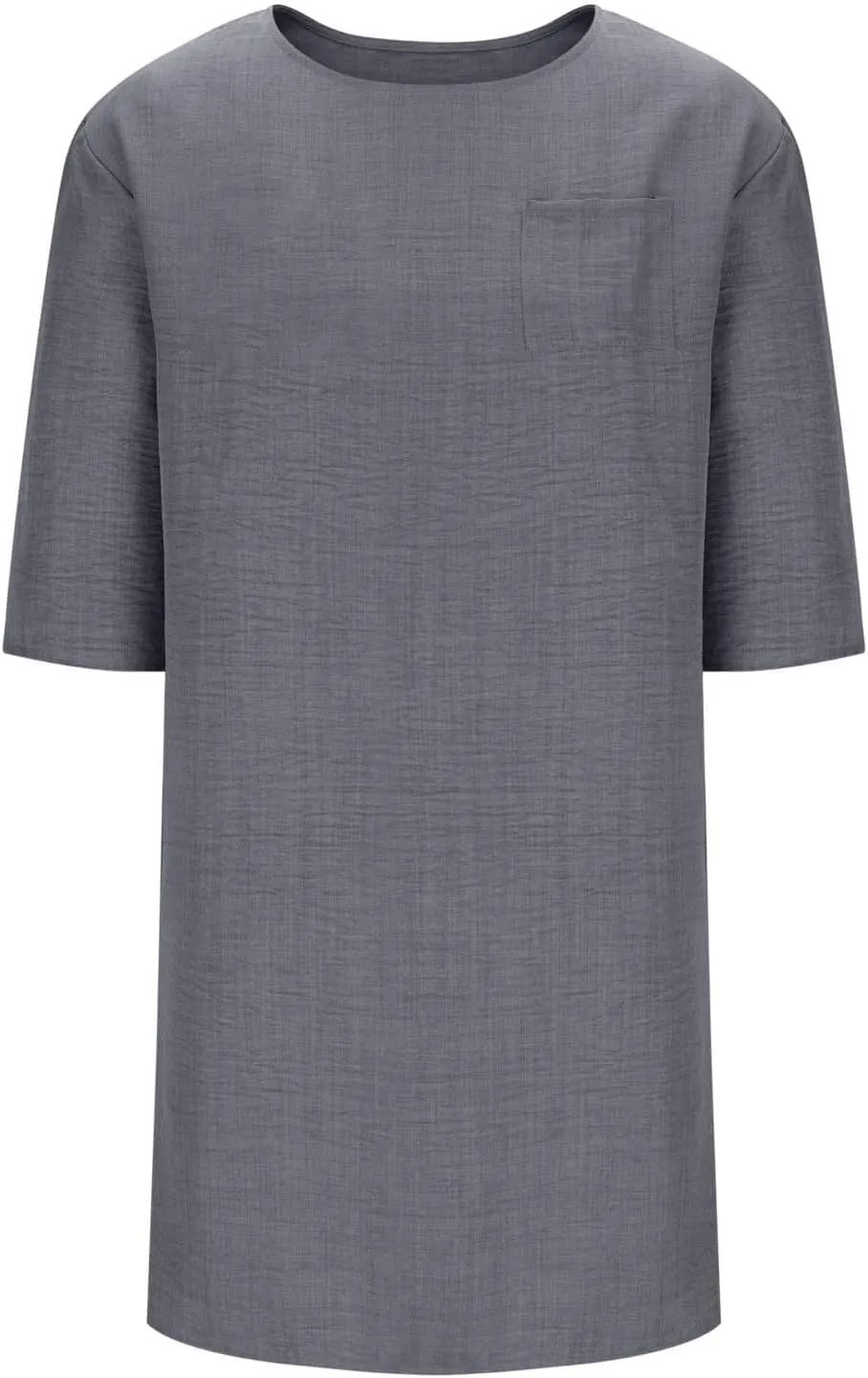 Women's Casual 3/4 Sleeve Summer Dress Loose Fit Round Neck Beach Vacation Shift Flowy Midi Dresses with Pocket