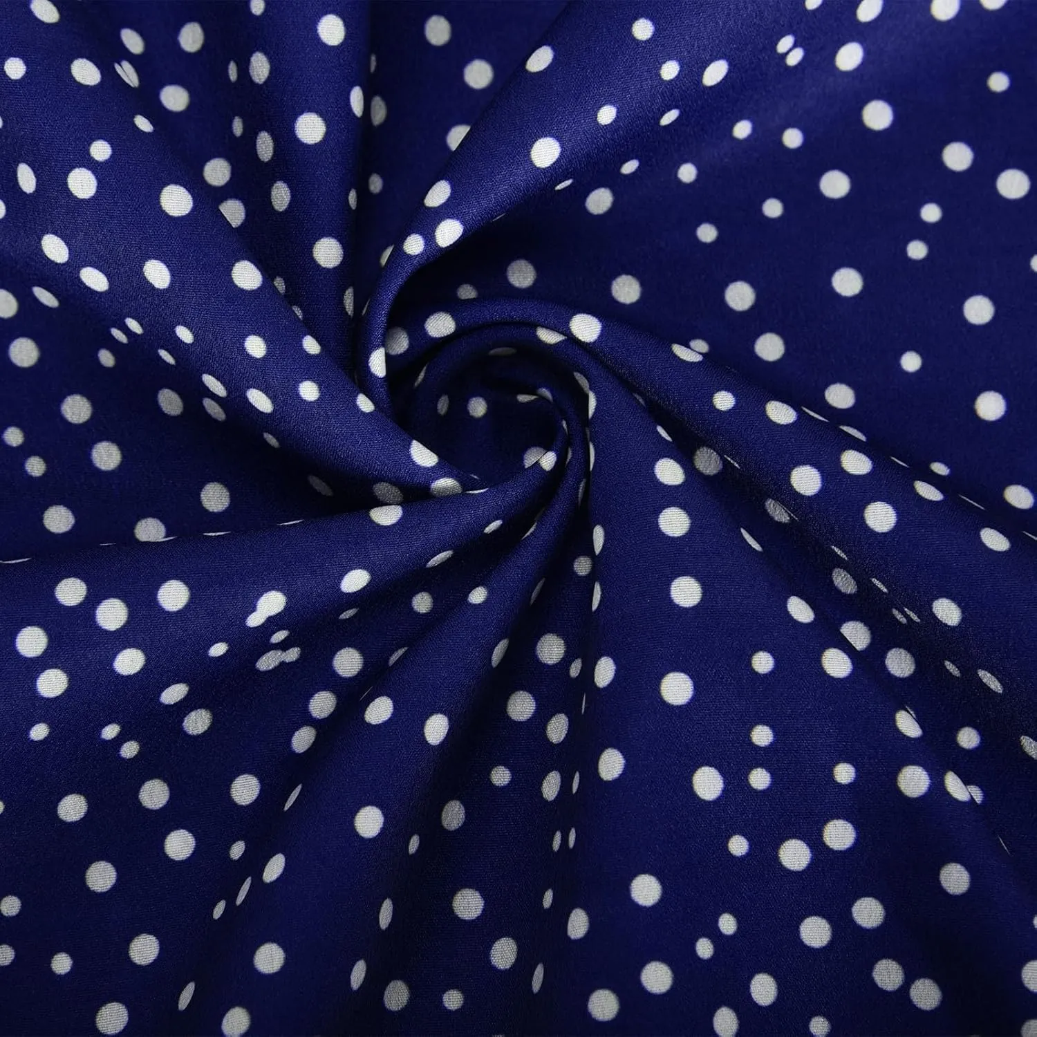 Womens Casual Summer Sundress Boho Short Sleeve V Neck Flowy A Line Midi Dress Polka Dot Loose Beach Vacation Dresses