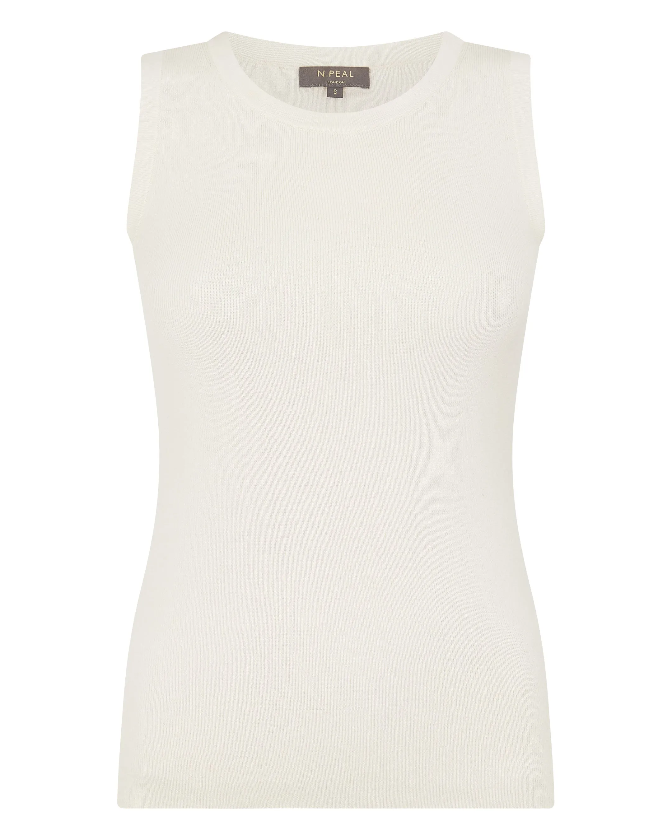 Women's Cotton Blend Tank Top New Ivory White