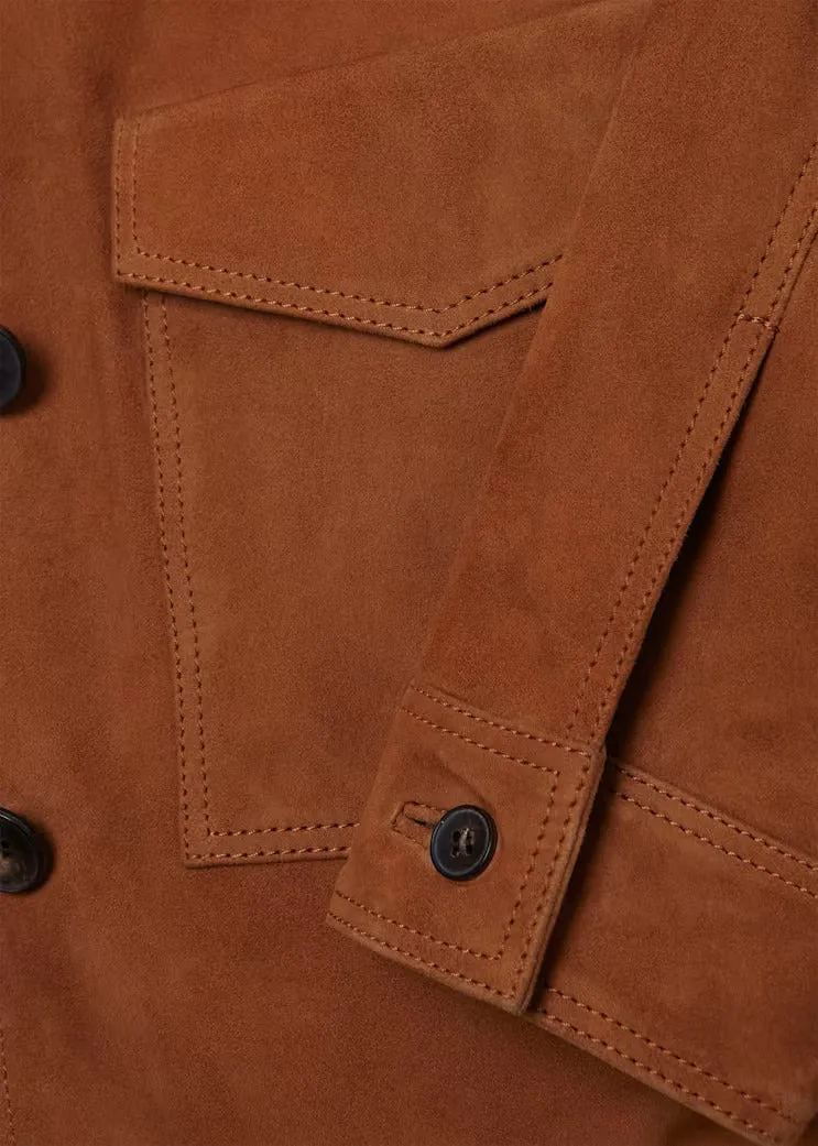 Women's Decant Suede Leather Jacket By TJS