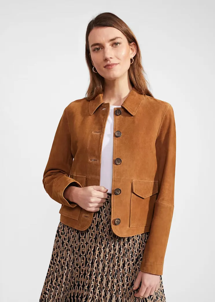 Women's Decant Suede Leather Jacket By TJS