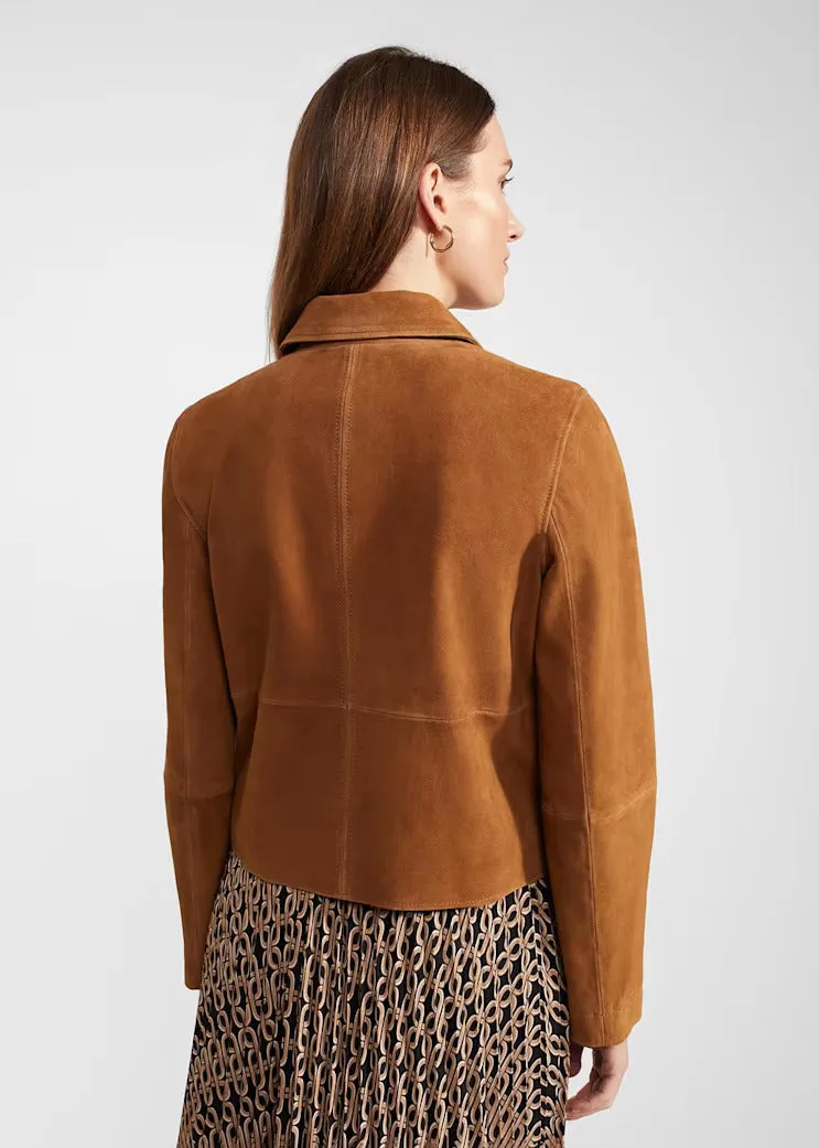 Women's Decant Suede Leather Jacket By TJS