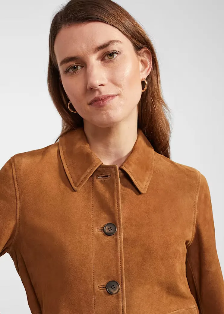 Women's Decant Suede Leather Jacket By TJS