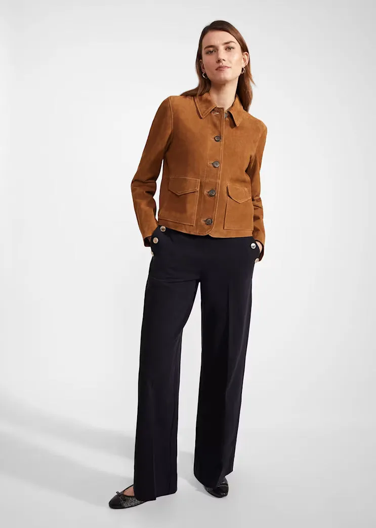 Women's Decant Suede Leather Jacket By TJS