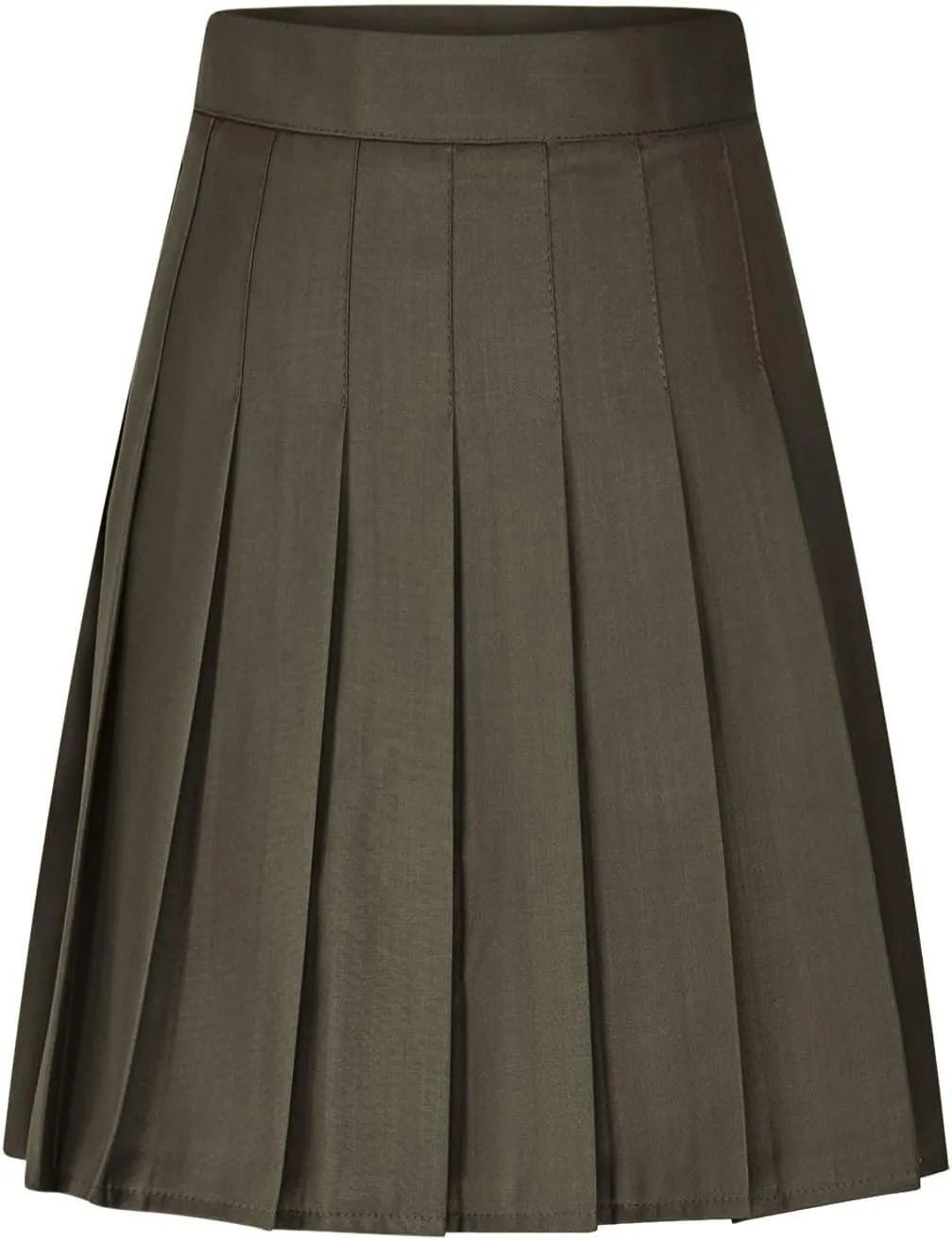 Women's High Waist Pleated Midi Skirt Plus Size Skater Tennis Skirt Comfort School Uniform Skirt with Shorts