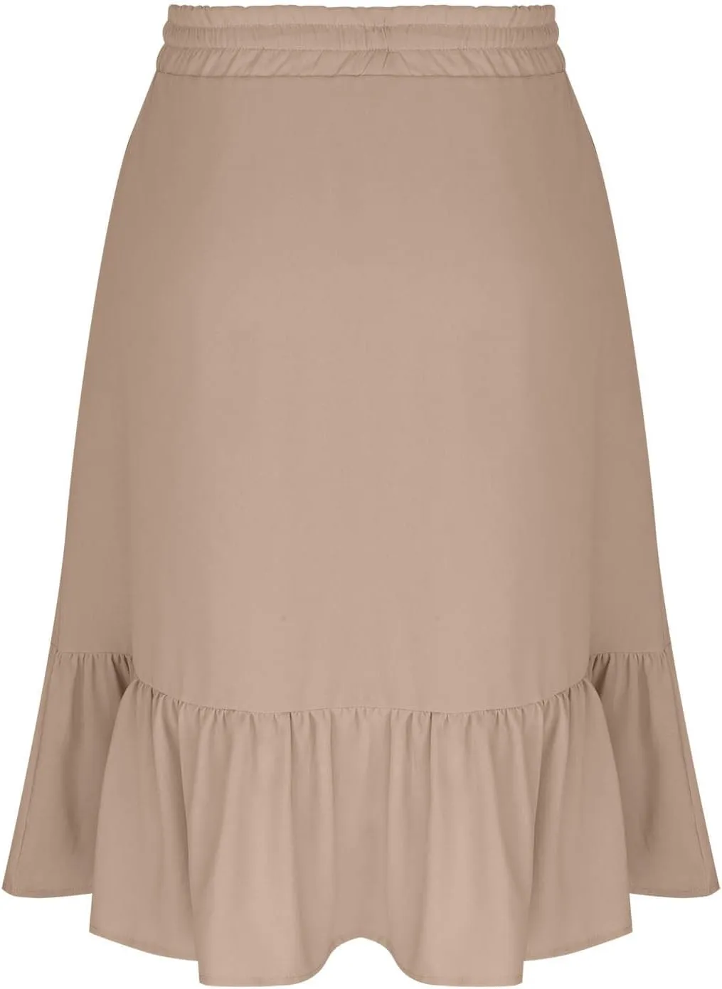 Women's Maxi Skirts Beach Elastic Waist Drawstring Tiered Flowy Chiffon Skirts Bohemian Vacation Layered Tulle Skirt