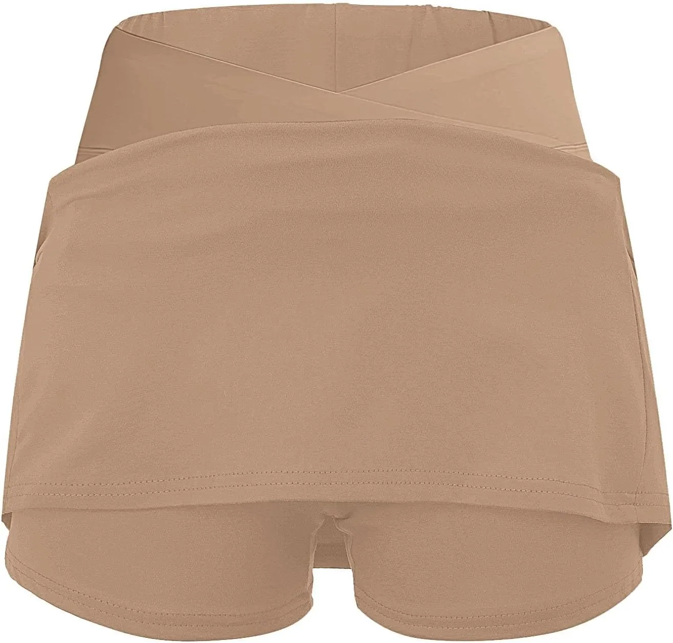 Women's Pleated Skirts Summer Sports Loose Trendy Drawstring Solid Color Yoga Fitness Tennis Skirt Plus Size, S-5XL