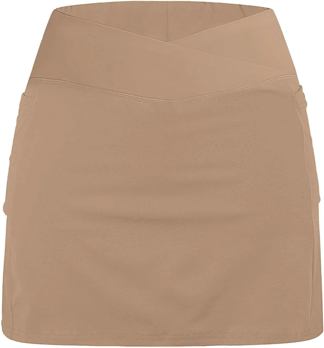 Women's Pleated Skirts Summer Sports Loose Trendy Drawstring Solid Color Yoga Fitness Tennis Skirt Plus Size, S-5XL