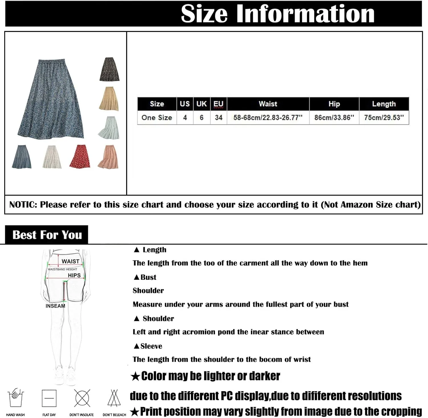 Women's Skirts Summer Casual Tiered Pleated High Waist Floral Boho Midi Skort