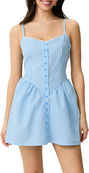 Womens Sleeveless Mini Dress Y2k Going Out Streetwear Casual Cami Cute Loose Ruffle Hem Lace Trim Short Dresses