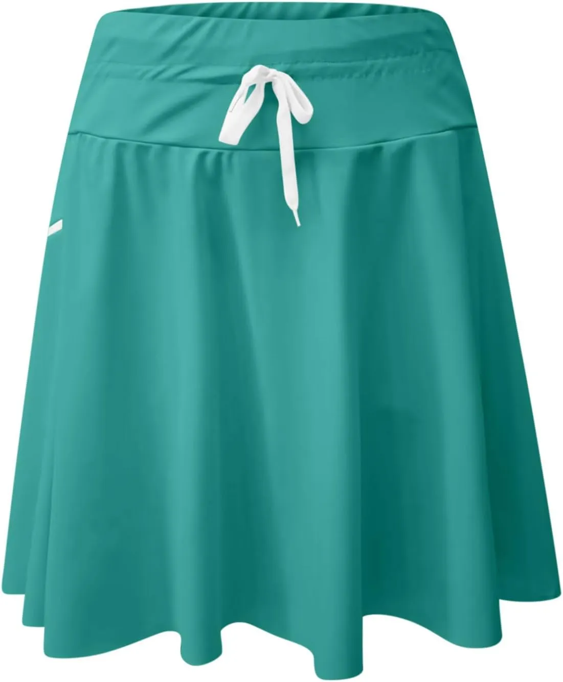 Women's Swim Skirt Quick Dry Workout High Waisted Skirts Drawstring Sports Beach Cute Pure Smooth Skirt 2025 New