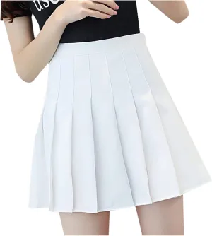Women's Tennis Skirts Summer High Waist Tiered Athletic Skirts Golf Yoga
