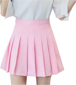 Women's Tennis Skirts Summer High Waist Tiered Athletic Skirts Golf Yoga