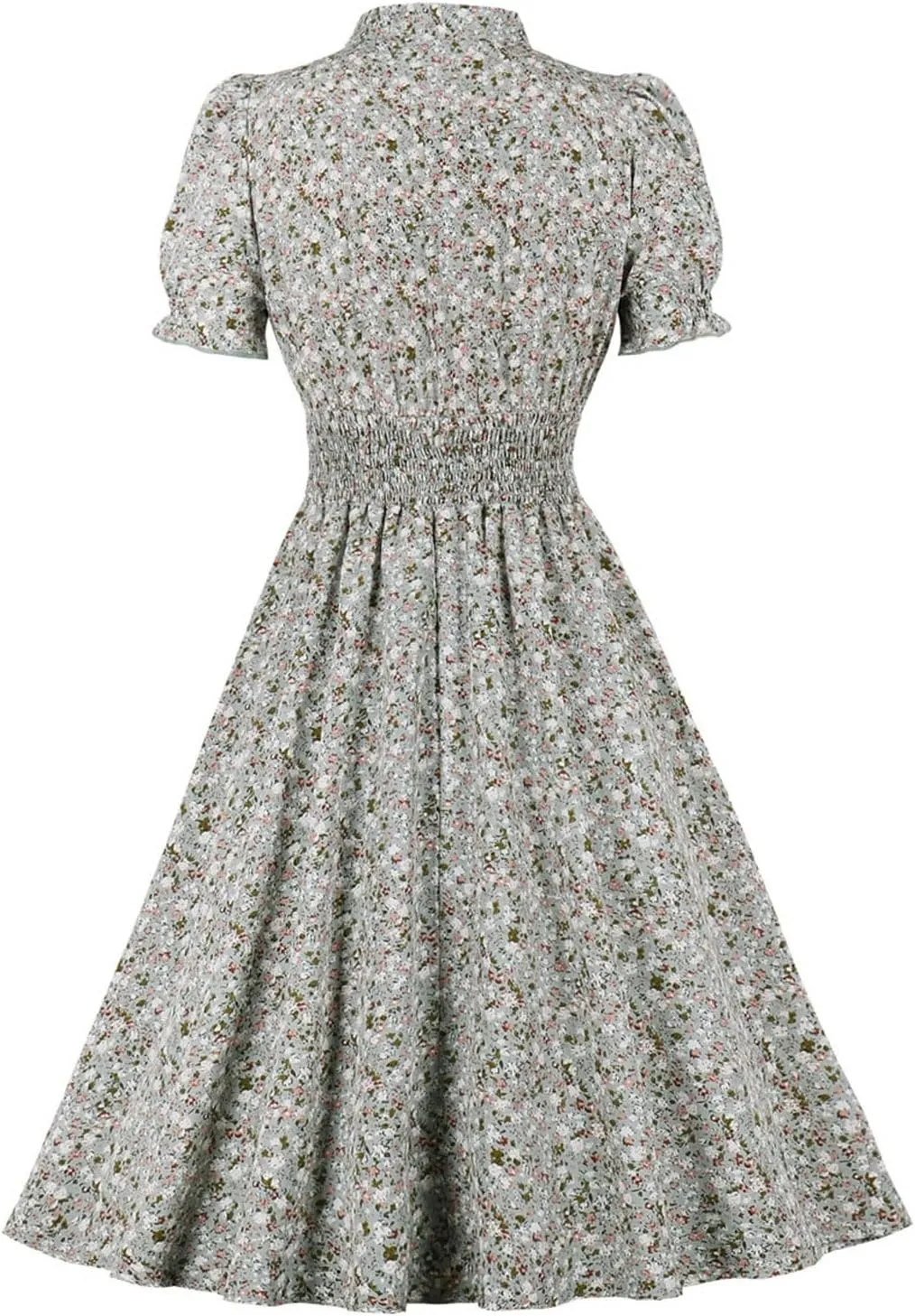 Women's V-Neckline Stretchy Casual Midi Plus Size Bridesmaid Dress Vintage 1950s Retro Rockabilly Prom Dresses