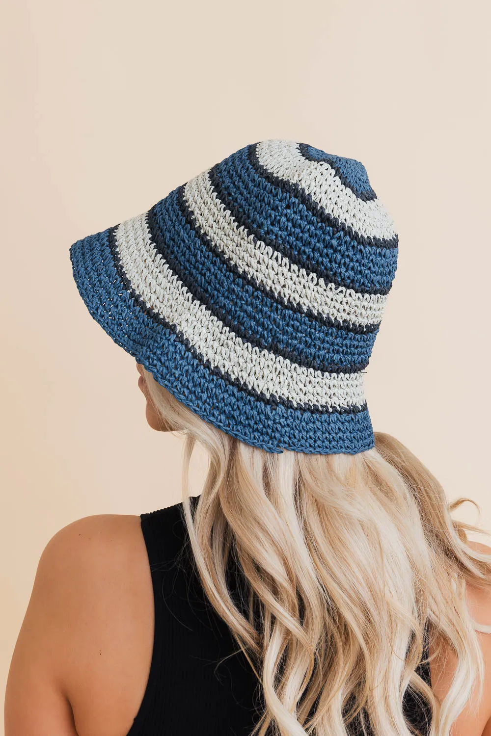 Woven Wonders Striped Sun Weave Hat