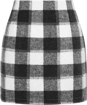 XOWRTE Women's Skirt Autumn Women's Skirt Flared A Line Pleated Skirts Intage Elegant Bodycon Pencil Dance Skirts