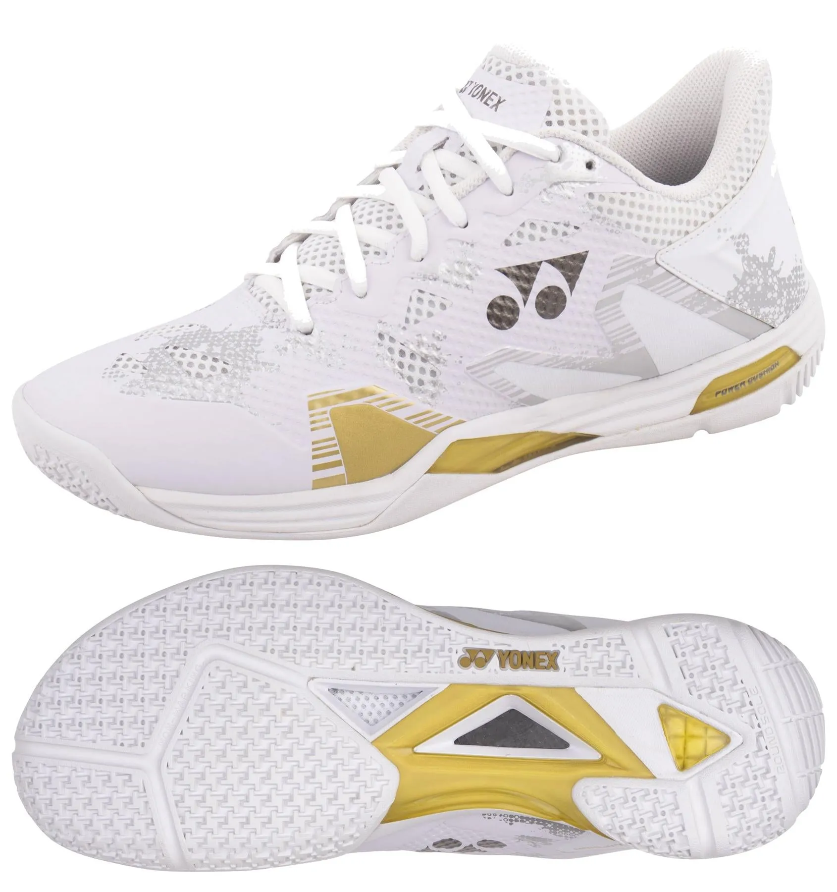 Yonex Power Cushion Eclipsion Z3 Mens Badminton Shoes - White / Gold